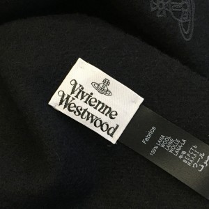 Vivienne Westwood - Rana Wool Logo Scarf / Black